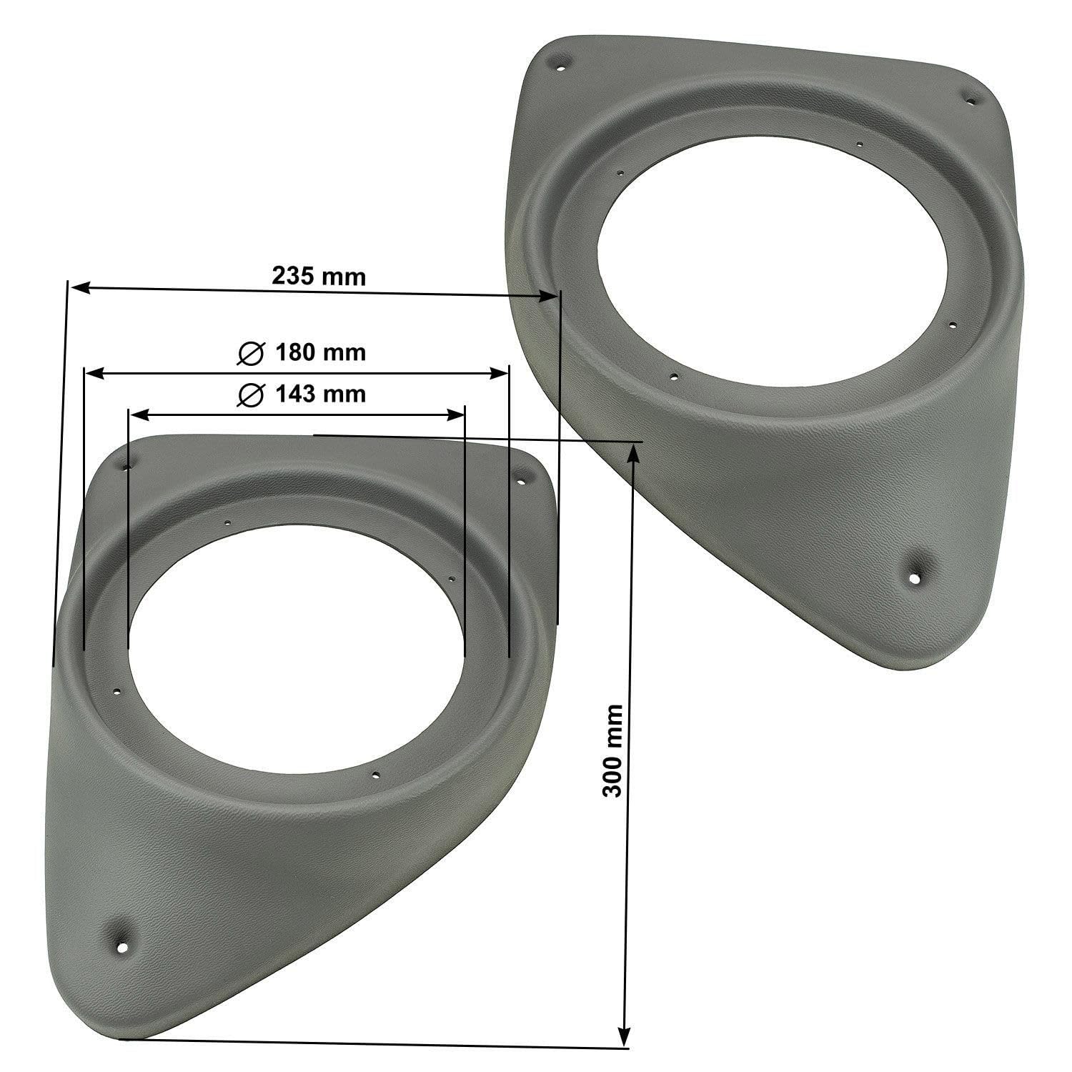 tomzz Audio 2814-009 speaker adapter/rings door board suitable for FIAT Ducato from 2003 front, suitable for 165mm speakers tomzz Audio 2814-009 speaker adapter/rings door board suitable for FIAT Ducato from 2003 front, suitable for 165mm speakers