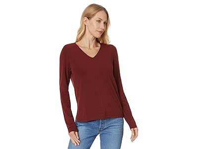 Eileen Fisher V-Neck Top With Long Sleeve Women