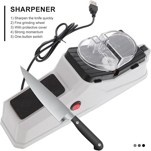 Miniatura 7 de Cabilock Afilador eléctrico de piedra de afilar herramienta eléctrica, tijeras eléctricas, afilador de tijera, afilador profesional herramienta de