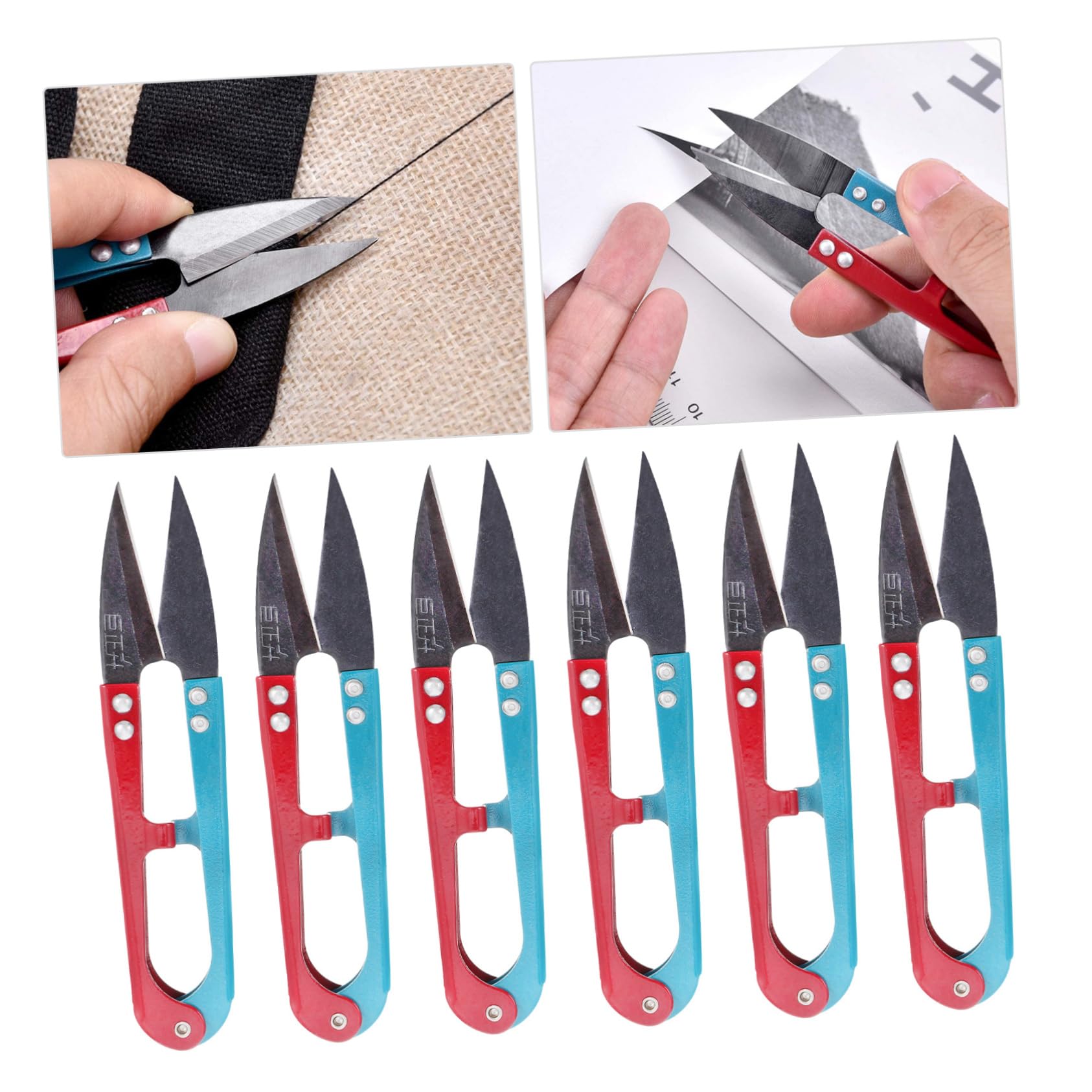 Angoily 36 Pièces Ciseaux de Couture U Lot pour Broderie et Point de Croix à Domicile Outils Pratiques et Durables