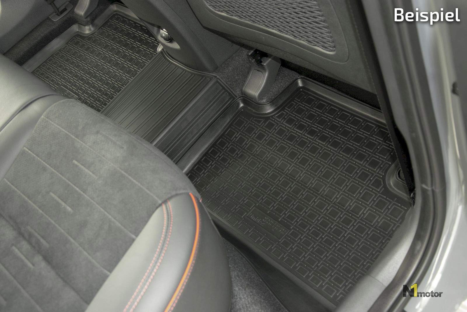 J&J AUTOMOTIVE | Gumowe dywaniki samochodowe 3D kompatybilne z I40 od 2011 r., krawędź ok. 4 cm, na każdą pogodę, 4-częściowe, jakość premium