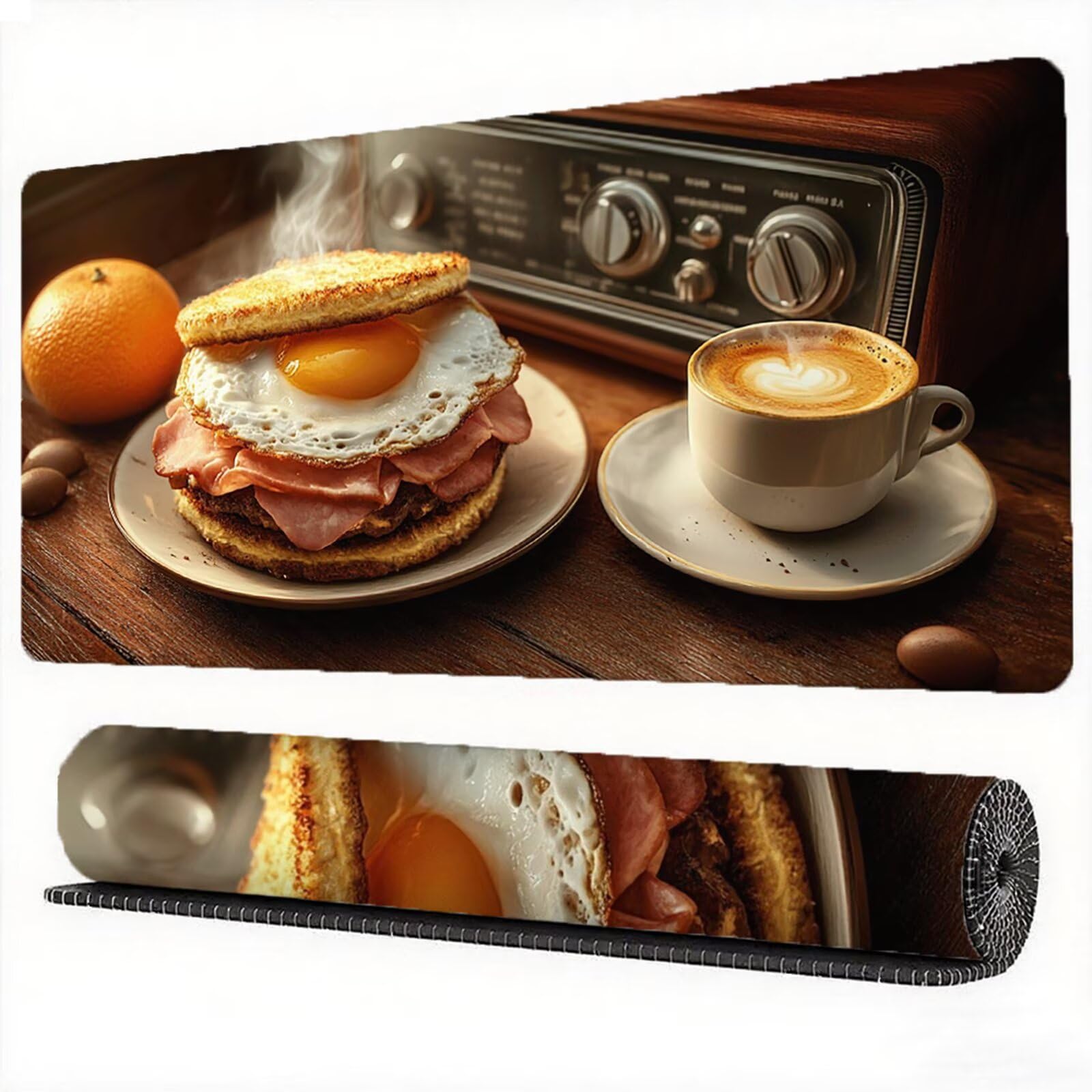 Podkładka pod mysz kuchenna 1600 x 800 mm podkładka pod mysz do kawy duża japońska podkładka pod mysz antypoślizgowa gumowa podstawa powierzchnia ze szwami na krawędziach mata biurowa do komputera