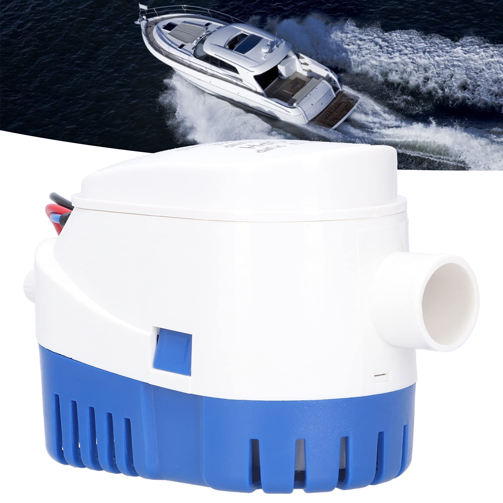 Automatische Bilgepumpe 750GPH 24V DC Wasserdicht ABS-Material mit Abbruchfilter für Boote Teiche und Pools Hochleistungs Bilgepumpe für Schiffsentwässerung