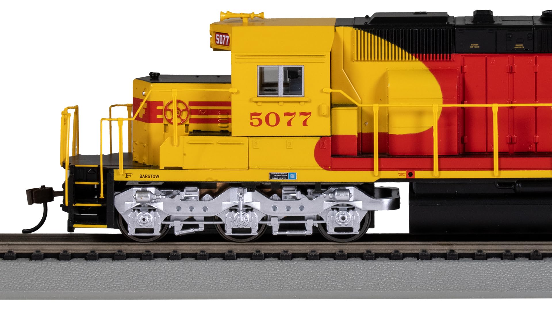 Bachmann Trains - SD40-2 DCC Locomotora diésel equipada con valor de sonido - Santa FE #5077 (rojo y amarillo) - Escala HO