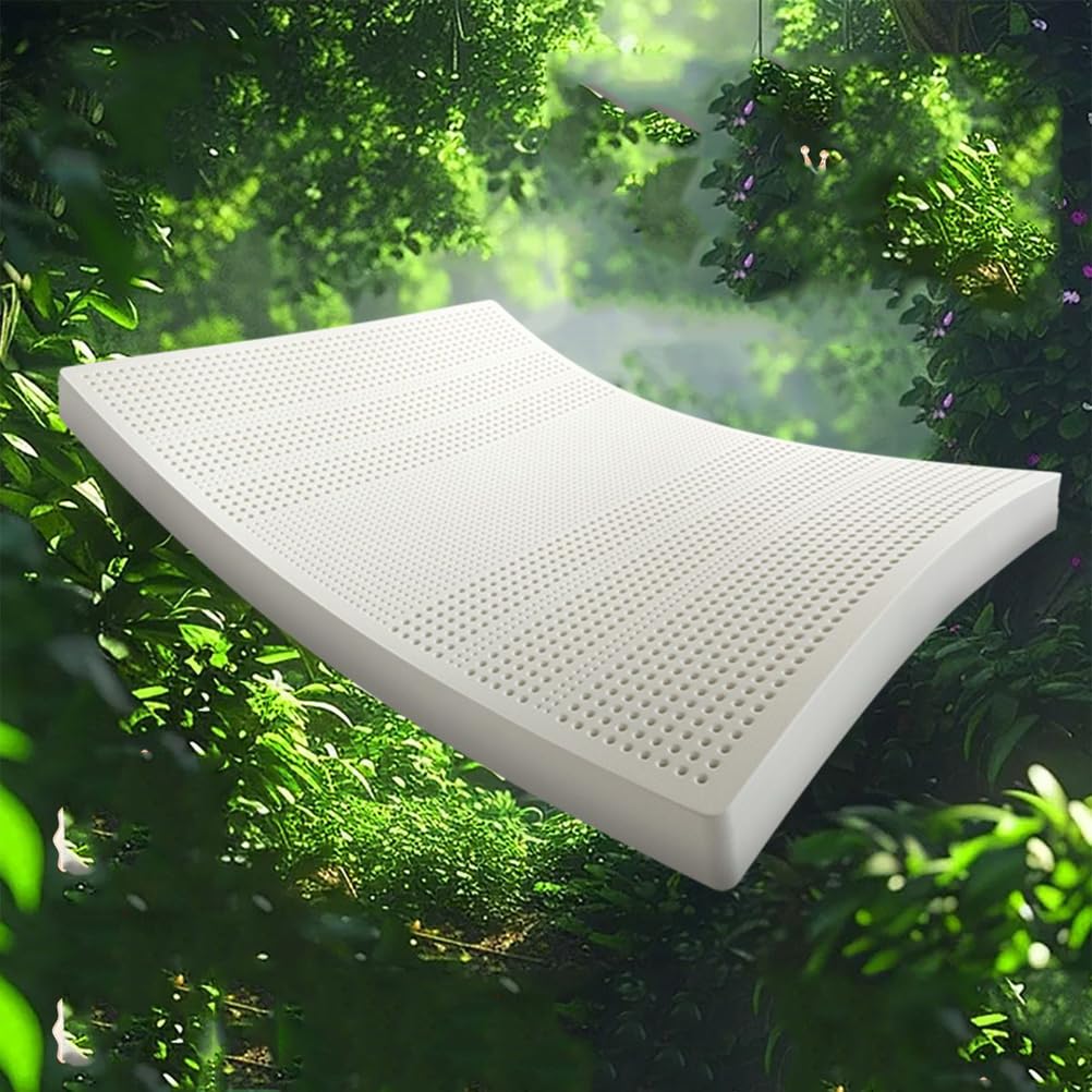 Matelas en latex naturel 90 x 190 cm – Design doux et ventilé en nid d'abeille, ne se déforme pas pour une qualité optimale, parfait pour un repos et un soutien sains.