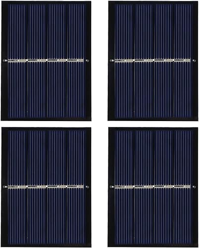 knitting machine 4Pcs 0.65W 2V DIY Stable Performance Solar Panel Module System for Solar Toy Light Battery Charging 60x80mm