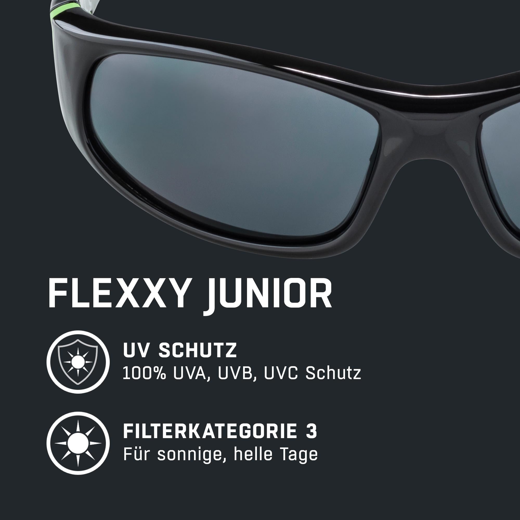 ALPINA FLEXXY JUNIOR - Verspiegelte und Bruchsichere Sonnenbrille Mit 100% UV-Schutz Für Kinder