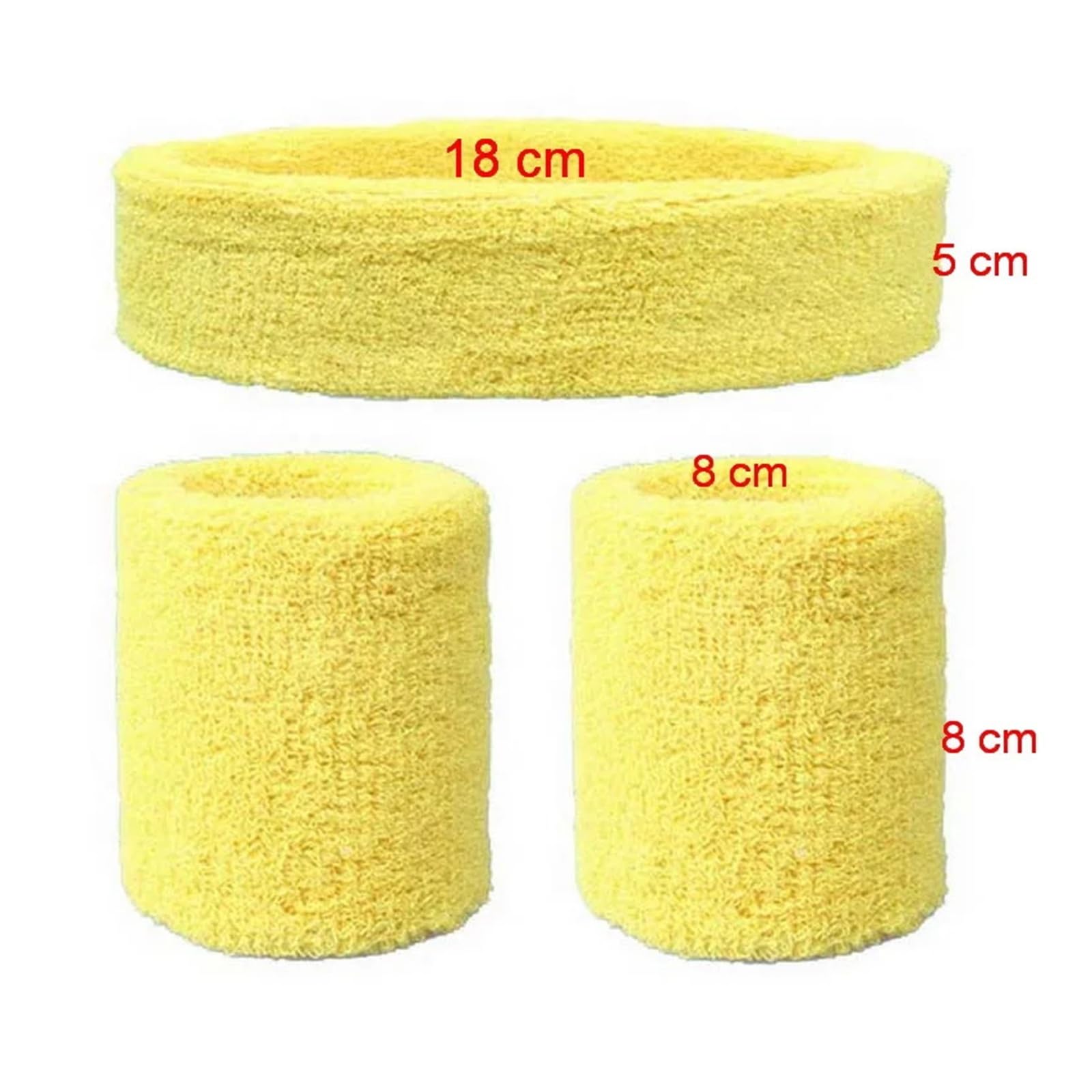 Generisch 2 Stück Sportarmbänder, 1 Stirnband, Handtuch, Schweißband-Set