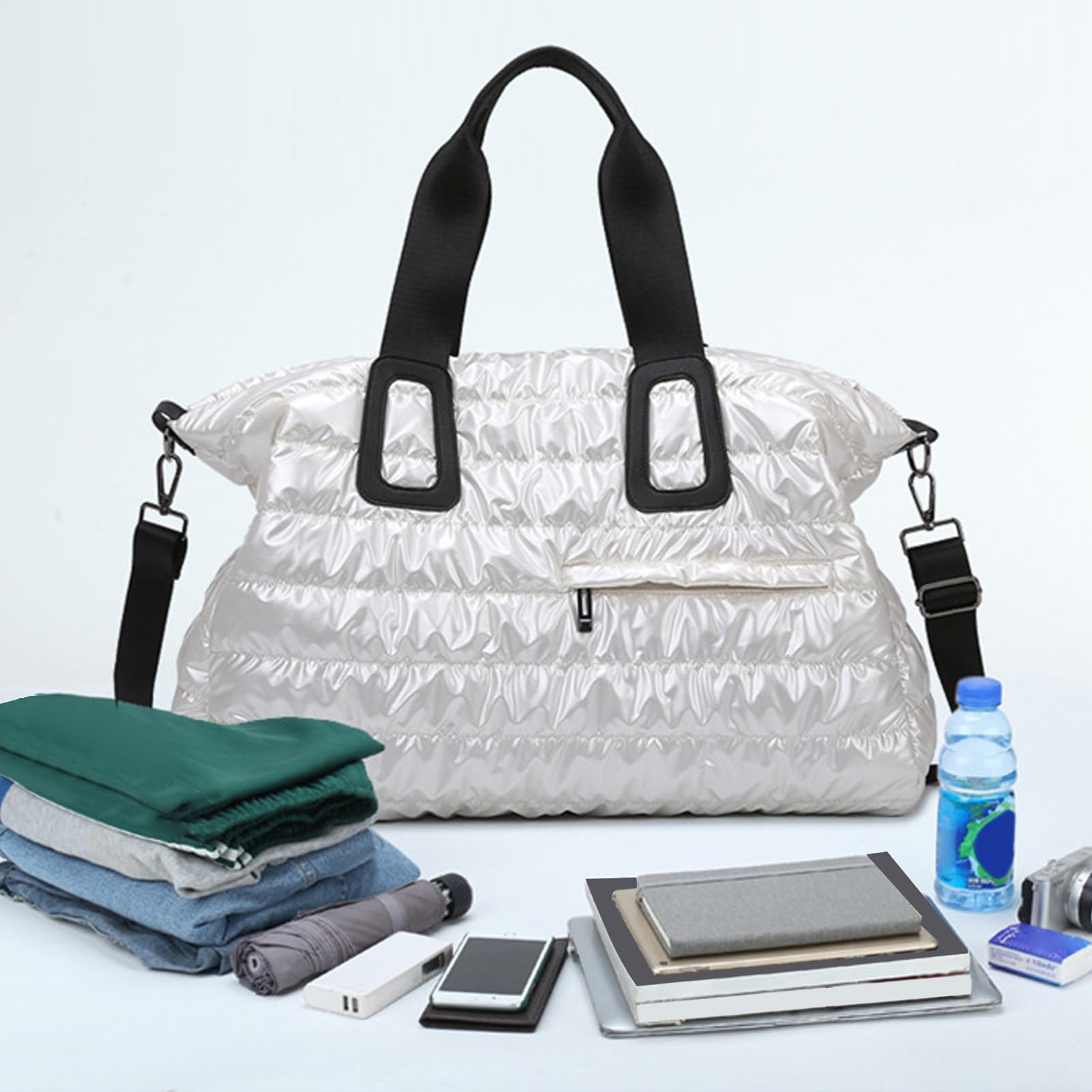 Borsa Palestra Uomo Grande Capacità con Compartimento Umido | Borsa Sportiva con Scomparti Multipli per Outdoor Trekking Campeggio Viaggio Allenamento Fitness Sport Yoga Ufficio