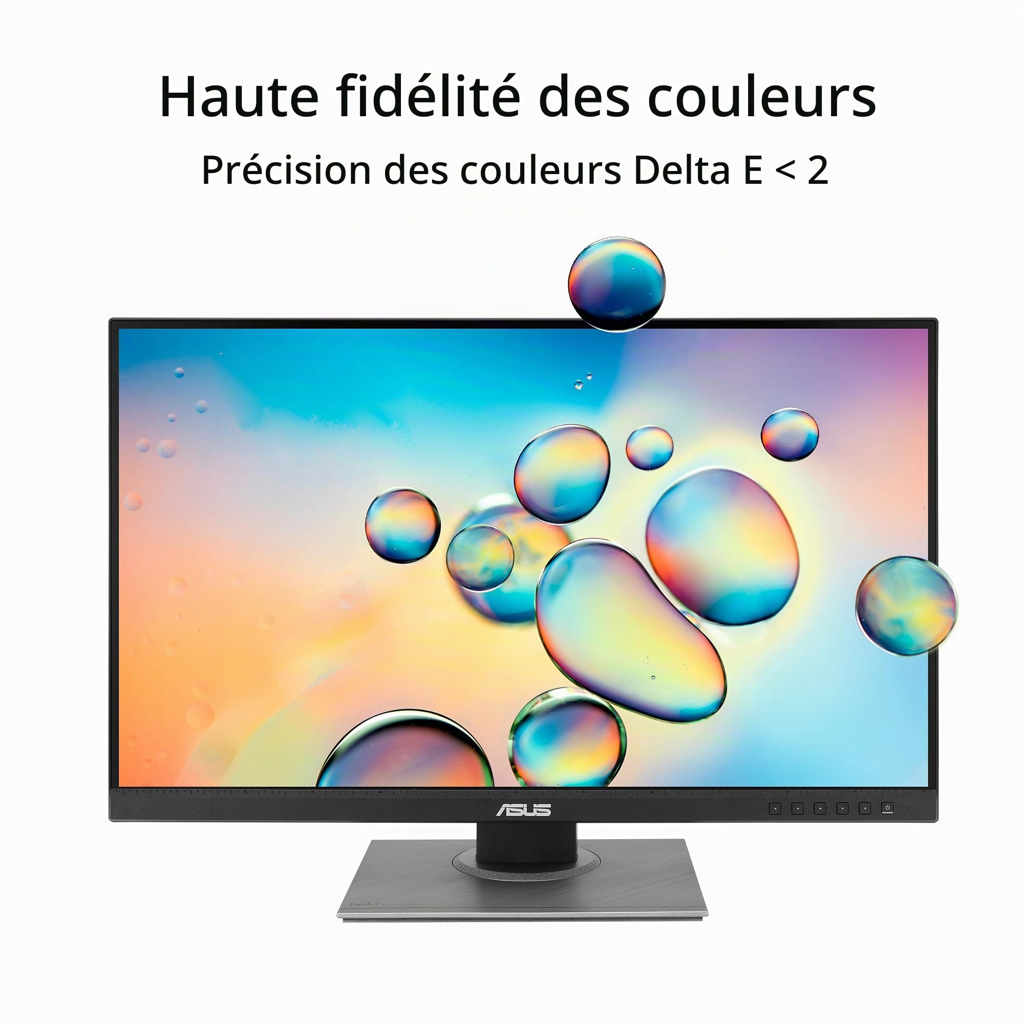 ASUS ProArt Display PA278QV 27” WQHD (2560 x 1440) Monitor, 100% sRGB/Rec. 709 ΔE < 2, IPS, DisplayPort HDMI DVI-D Mini DP, Calman Verified, Eye Care, Anti-Glare, Tilt Pivot Swivel Height Adjustable