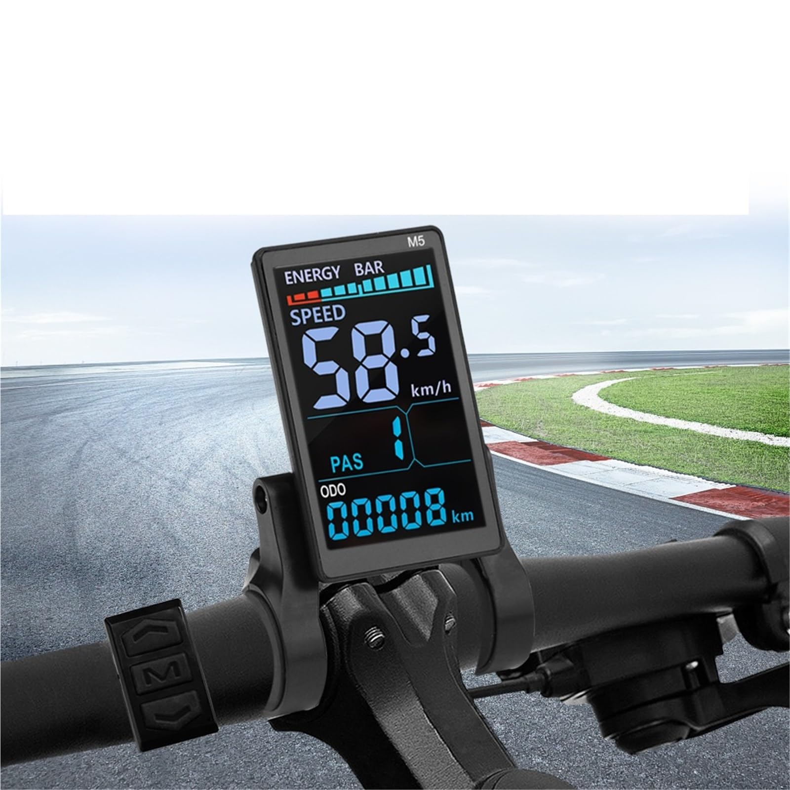 Pantalla para Ebike, Controlador De Onda Sinusoidal para Bicicleta Eléctrica con Función Aprendizaje