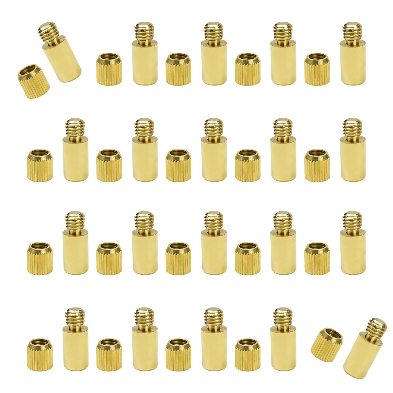 20Pcs Bookshelf Separated Screws Metal Wardrobe Cabinet Holder Brackets Shelf Pin Studs Peg Enduring Bookshelf Separated Screws