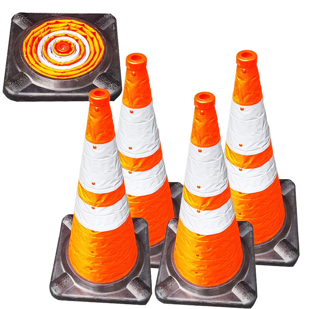 Buy VIEWBRITE Collapsible Traffic Cones with LED Lighting Safety Cones Emergency Road Cones