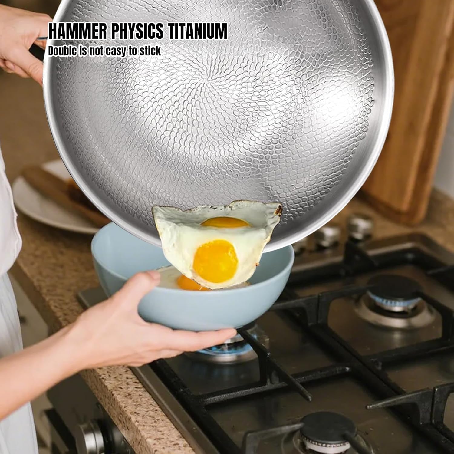 Titanium Antihaft-Bratpfanne mit Deckel – Kratzfeste Nutri-Pfanne für alle Herdarten – langlebiges & vielseitiges Kochgeschirr für gesundes Kochen (mit Deckel, 30 cm)