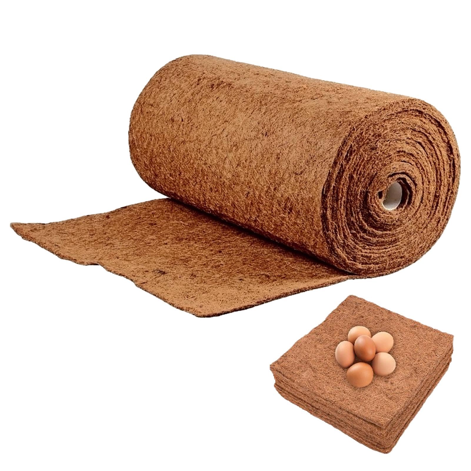 Hühnerstall-Nestpads Aus Naturfaser – 30 X 60 X 1 Cm, Waschbar, Geruchsfrei, Für Legenester