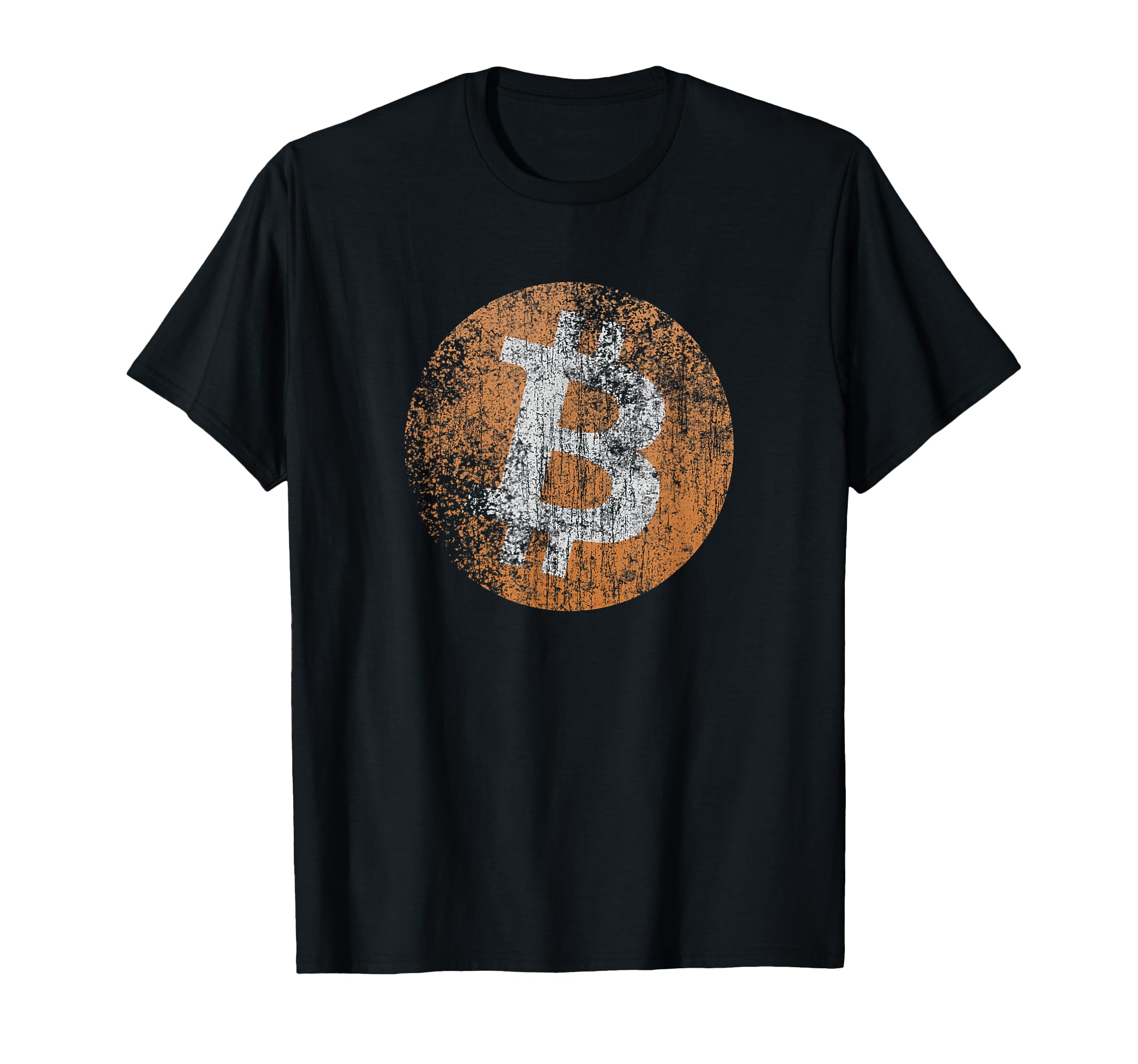 Vintage Distressed Bitcoin Logo Design, Retro Crypto, Money T-Shirt