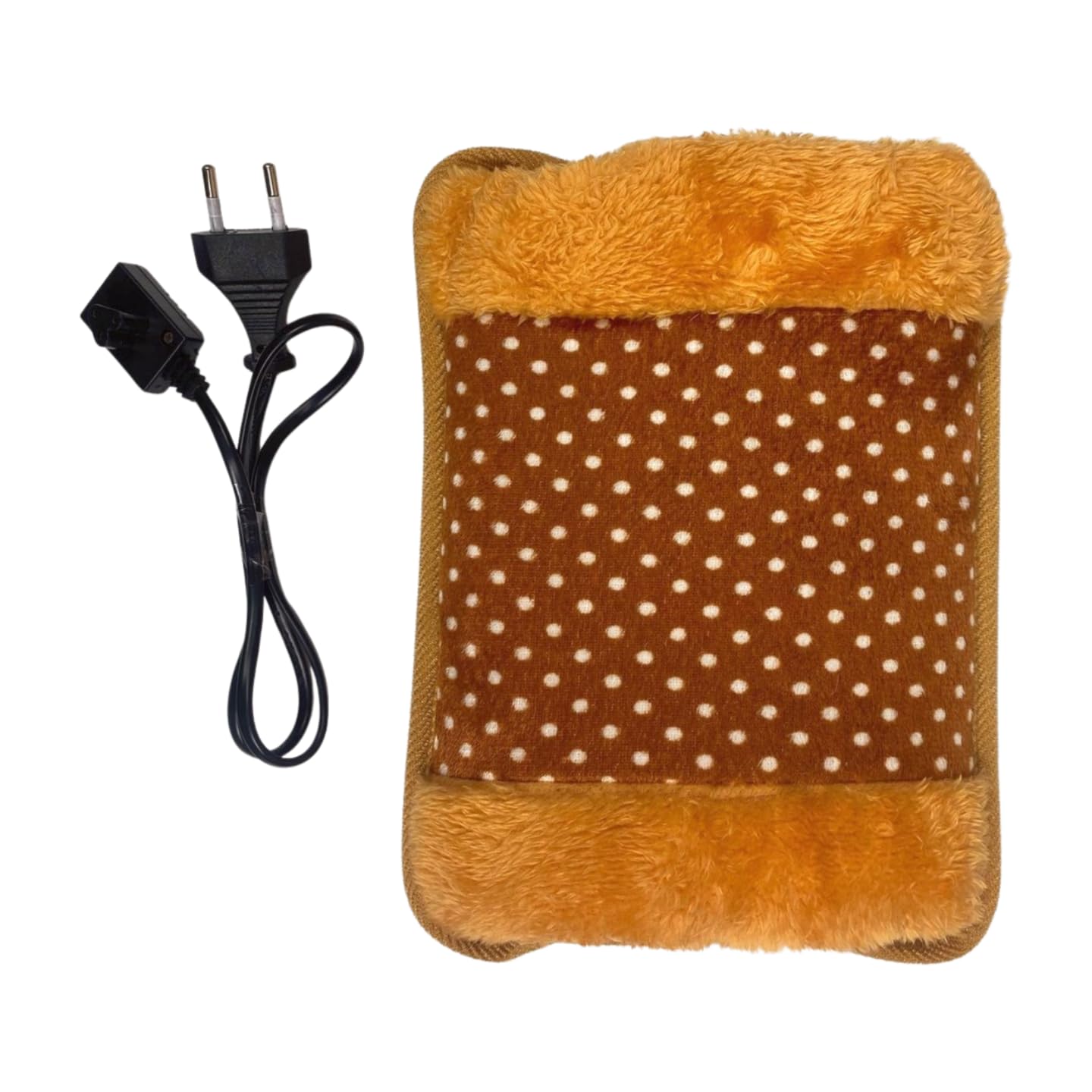 Decolores - Bolsa De Agua Caliente Eléctrica Recargable - Tamaño 18x25 cm - Duración 3 Horas - Apagado Automático - Alivio Dolores Musculares - Recargable en 10 minutos - Cojín Térmico - 600W - Beige
