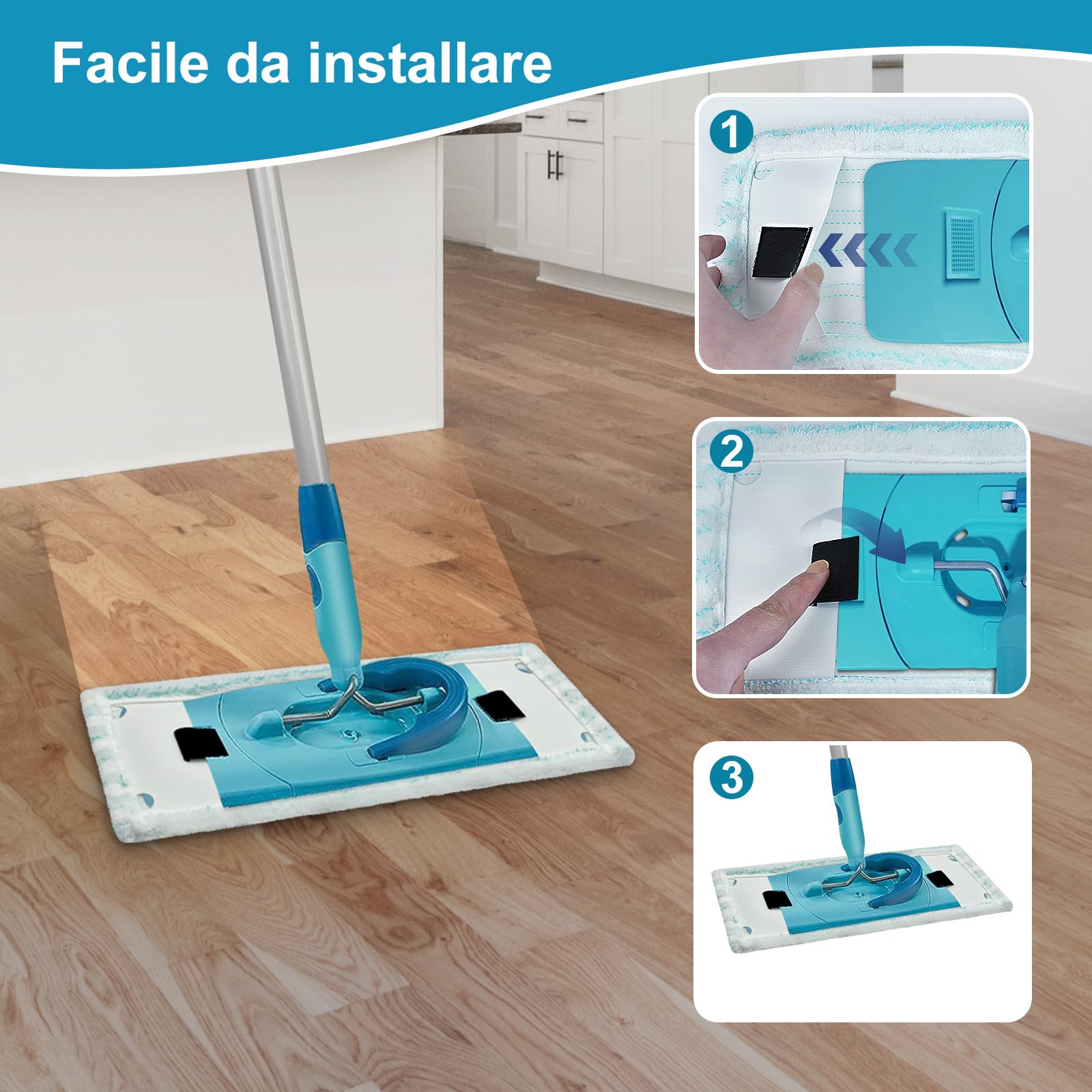 Balais Leifheit Clean Twist M Ergo micro duo 52123 Housse de rechange