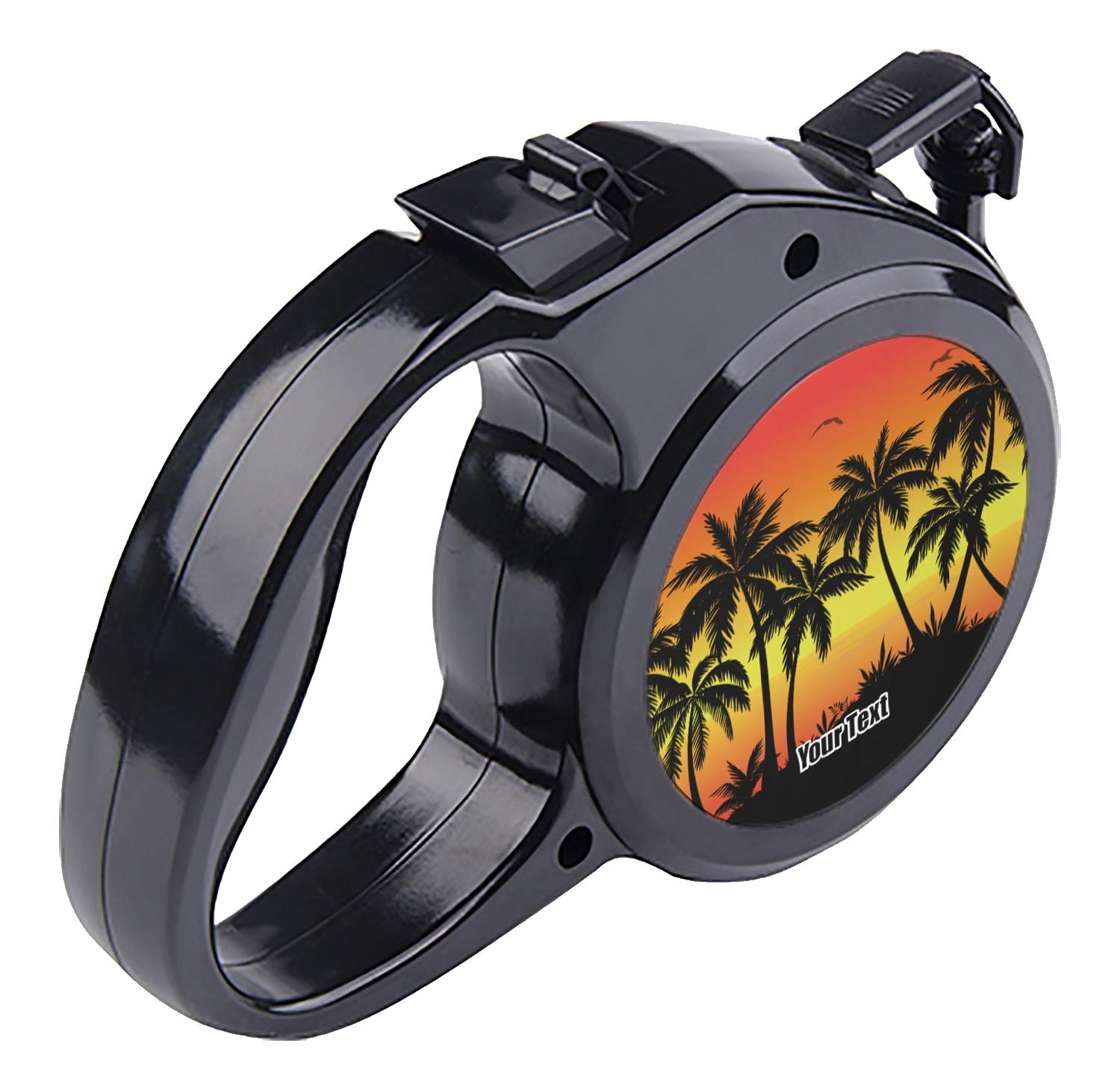 YouCustomizeIt Personalized Tropical Sunset Retractable Dog Leash - Small