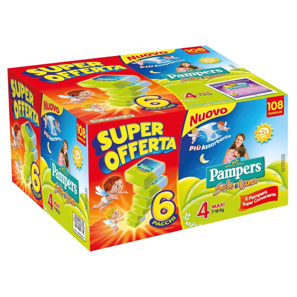 Pampers Sonne-und-Mond-Maxiwindeln