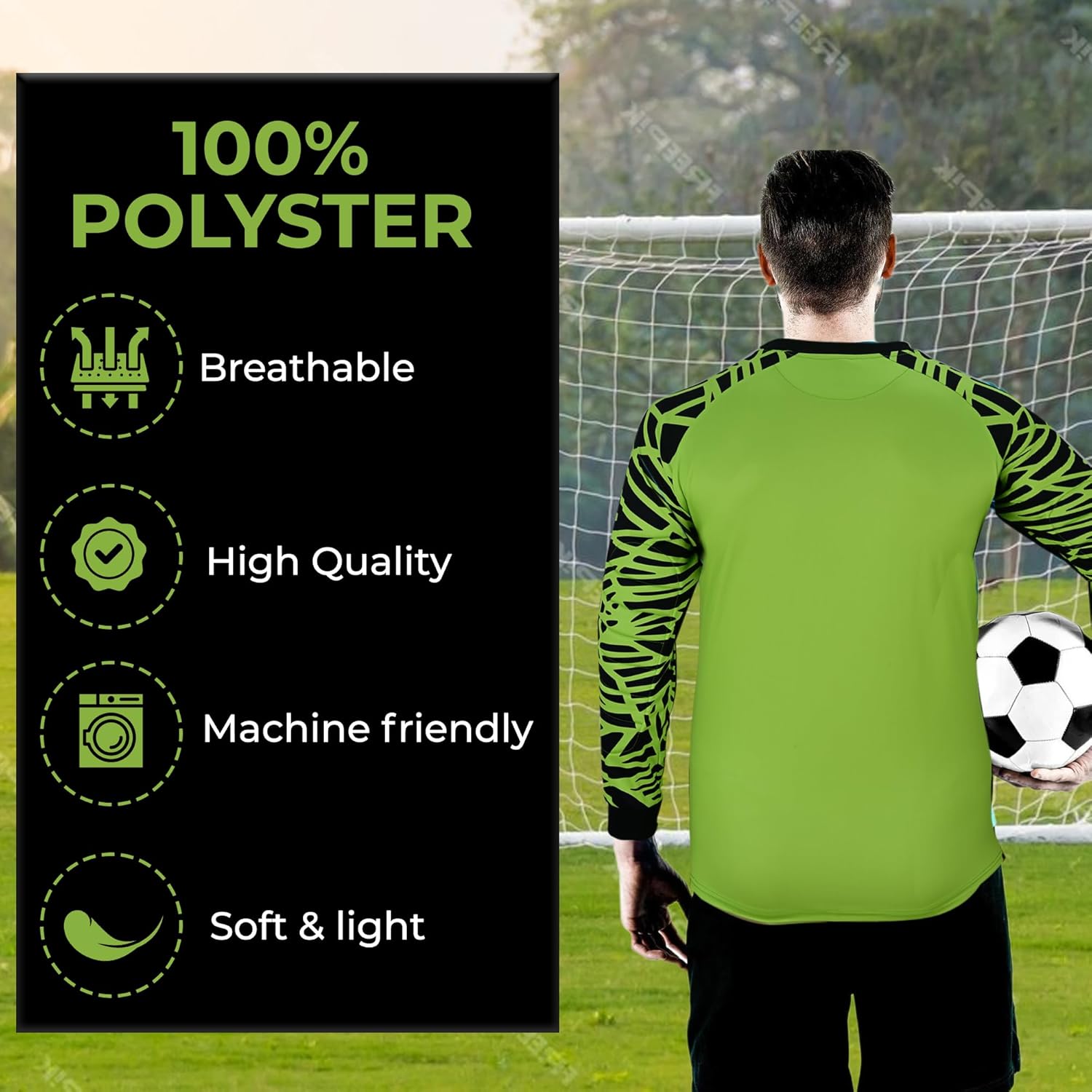 Soccer Goalie Jersey for kids, Adults, Goalkeeper Jersey Soccer Goalie Shirt