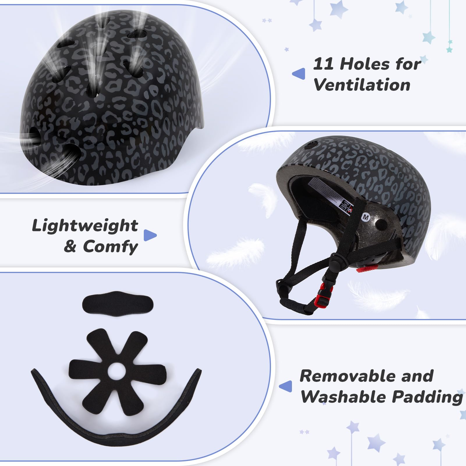 MHJY Casque Vélo Enfant Filles 8-14 Ans Casque Trottinette pour Fille Adolescents avec Oreilles de Chat DIY, Réglables Casques de Protection Roller Enfant pour Skateboard, Cyclisme, Patinage