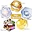 15 Pairs Collagen Crystal Eye Mask and 15 Pcs Collagen Crystal Lip Mask, Under Eye Patches and Lip Pads,Collagen Crystal Mask Set for Moisturizing, Reducing Fine Lines & Dark Circles (Gold and Pink)