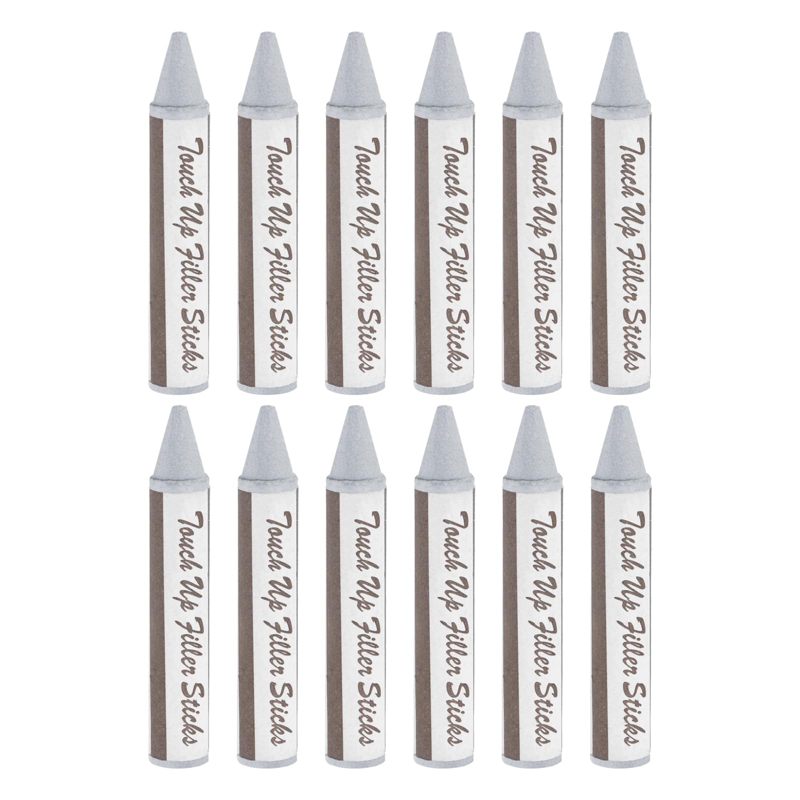 PATIKIL Furniture Markers Touch Up, 12 Pcs Wax Wood Filler Sticks Furniture Repair Crayons for Scratches Wood Floor, Holes