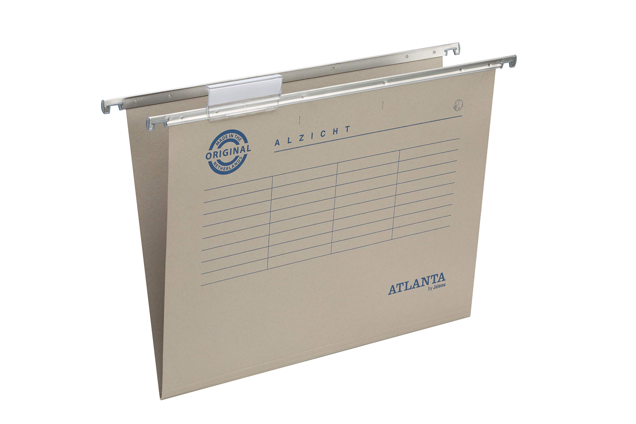Jalema 2662014000 Alzicht cartella portadocumenti A4, V bodem, 65 mm PORTAETICHETTE, Grigio