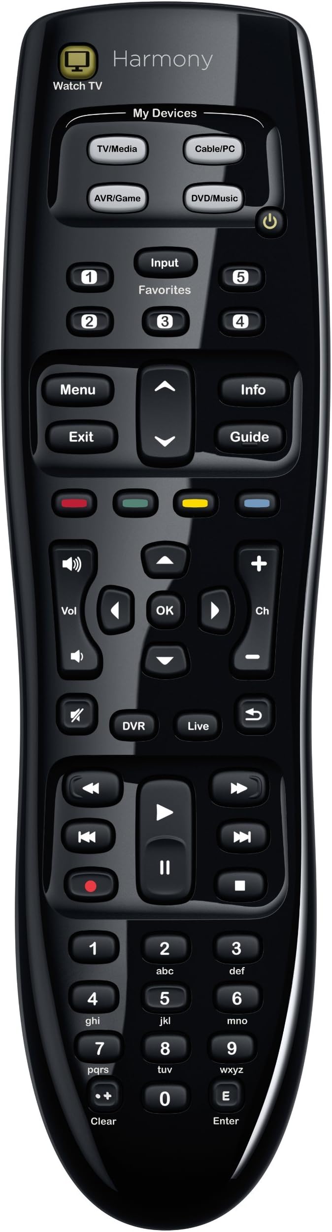 Logitech Harmony 350 for Universal Control of Up To 8 Entertainment Devices (Renewed)