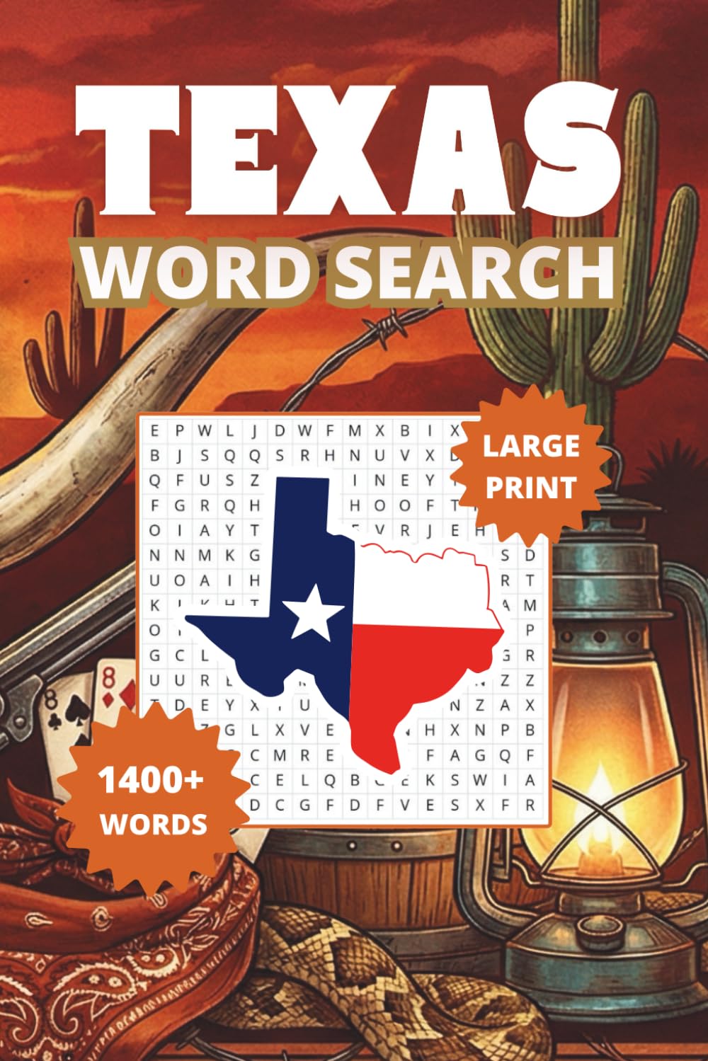 Texas Word Search Puzzle Book: 160+ Large Print Word Find Puzzles Featuring the Lone Star State