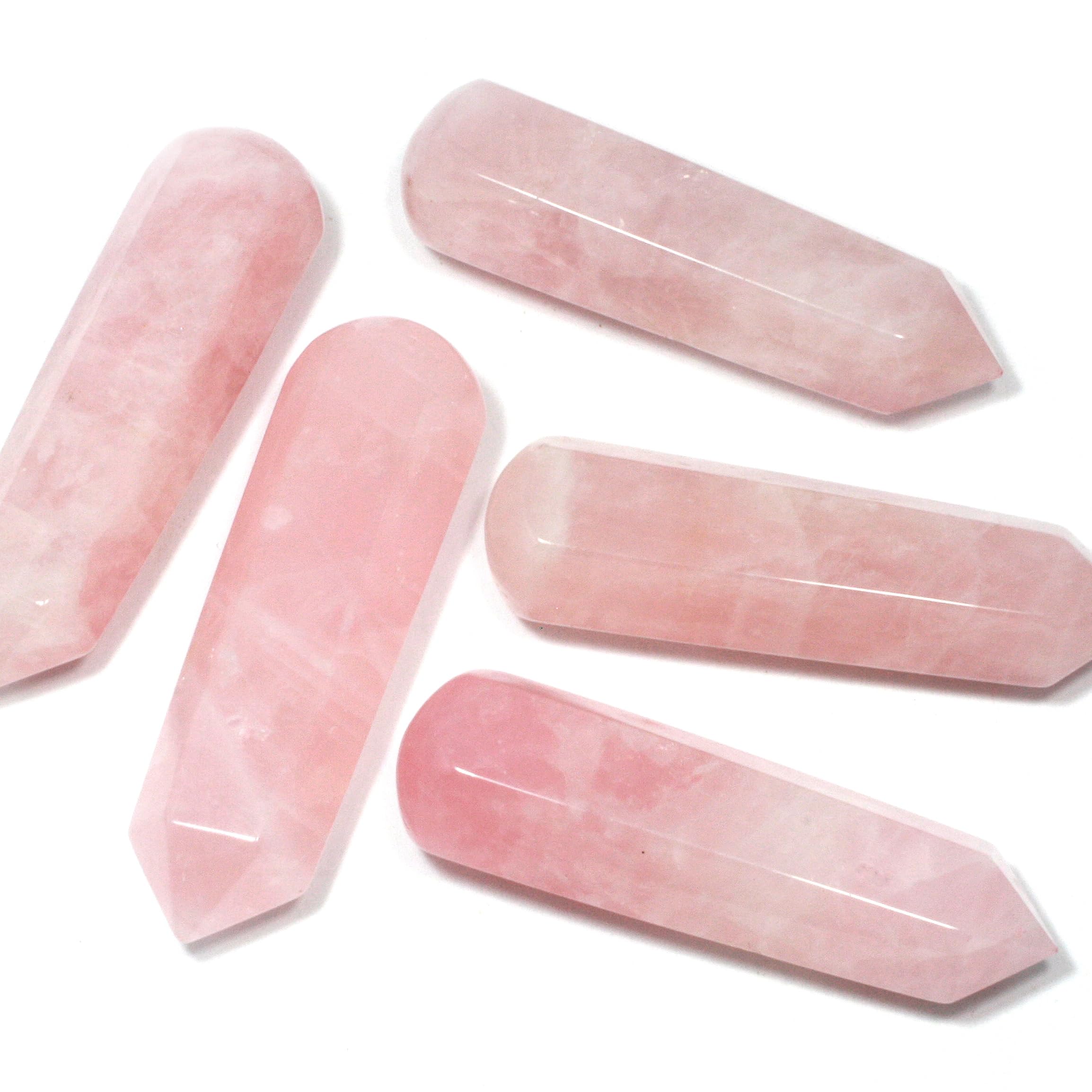 Amazon.com: Rose Quartz Crystal Massage Wand ~70mm : CrystalAge: Health &  Household
