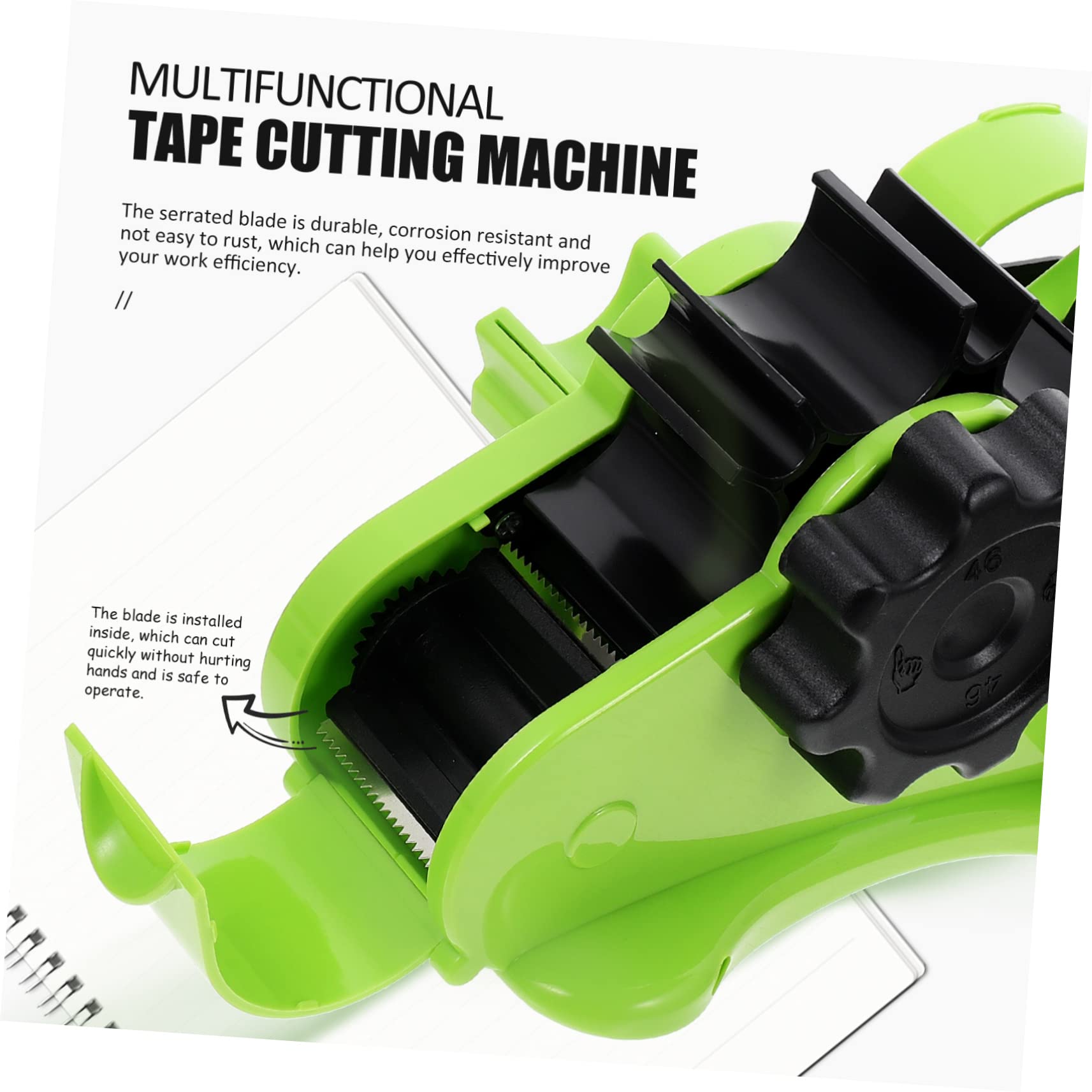 MAGICLULU Dispenser per Nastro Adesivo Termico Supporto da Tavolo per Distributore di Nastro Taglierina Pratica per Adesivo Realizzato Materiali di Durevole e Utilizzabile