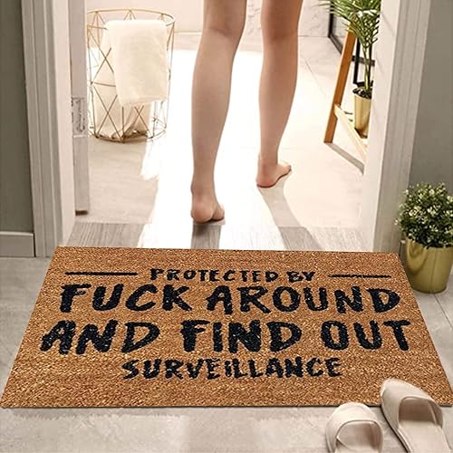 Miniatura 7 de Felpudo de bienvenida de 15.7 x 23.6 pulgadas, tapete antideslizante para interiores y exteriores, alfombra de porche delantero, alfombra de