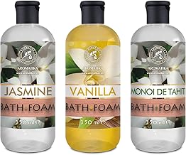 Foam Bath Set Vanilla & Jasmine & Monoi by Tahiti 3x350ml - Body Care - Relaxation - Exotic Fragrance - Aromatherapy - Spa - Bubble Baths - Beauty