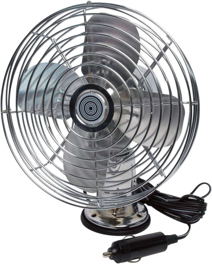 RoadPro RP-1179 12V Heavy Duty Metal 2-Speed Fan
