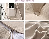 Vista 2 de Cojín de almohada triangular copetudo para respaldo, funda extraíble, almohada de lectura, cojín de lectura para cabecero grande para cama, sofá