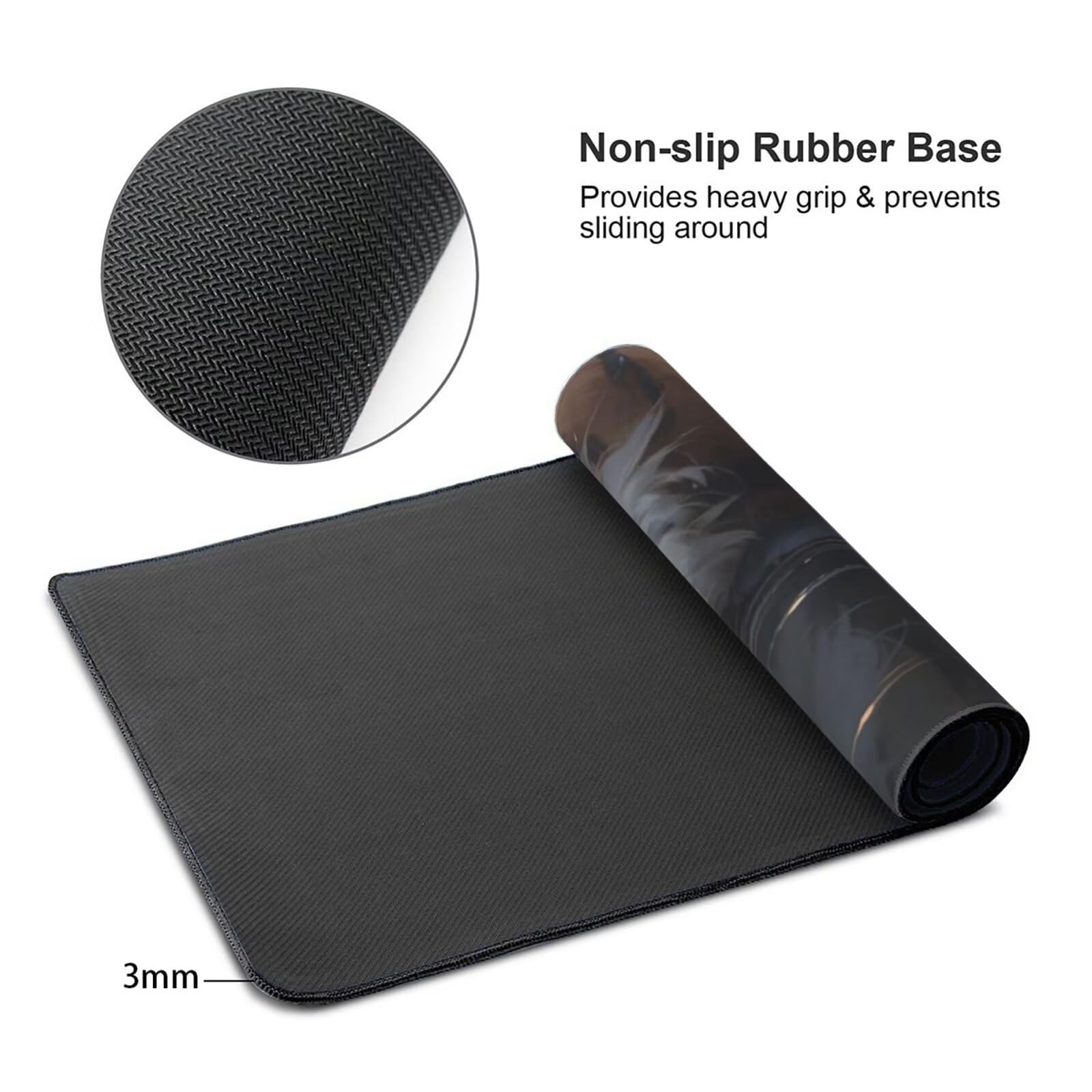 Tappetino Mouse Gaming XXL 1200x600x3mm,Tappetino Mouse Fiore Design con Bordi Cuciti,Ragazza Mouse Pad Gaming Accessori per Migliora Precisione e Velocità,Extended Keyboard Pad per Scrivania,o-1807