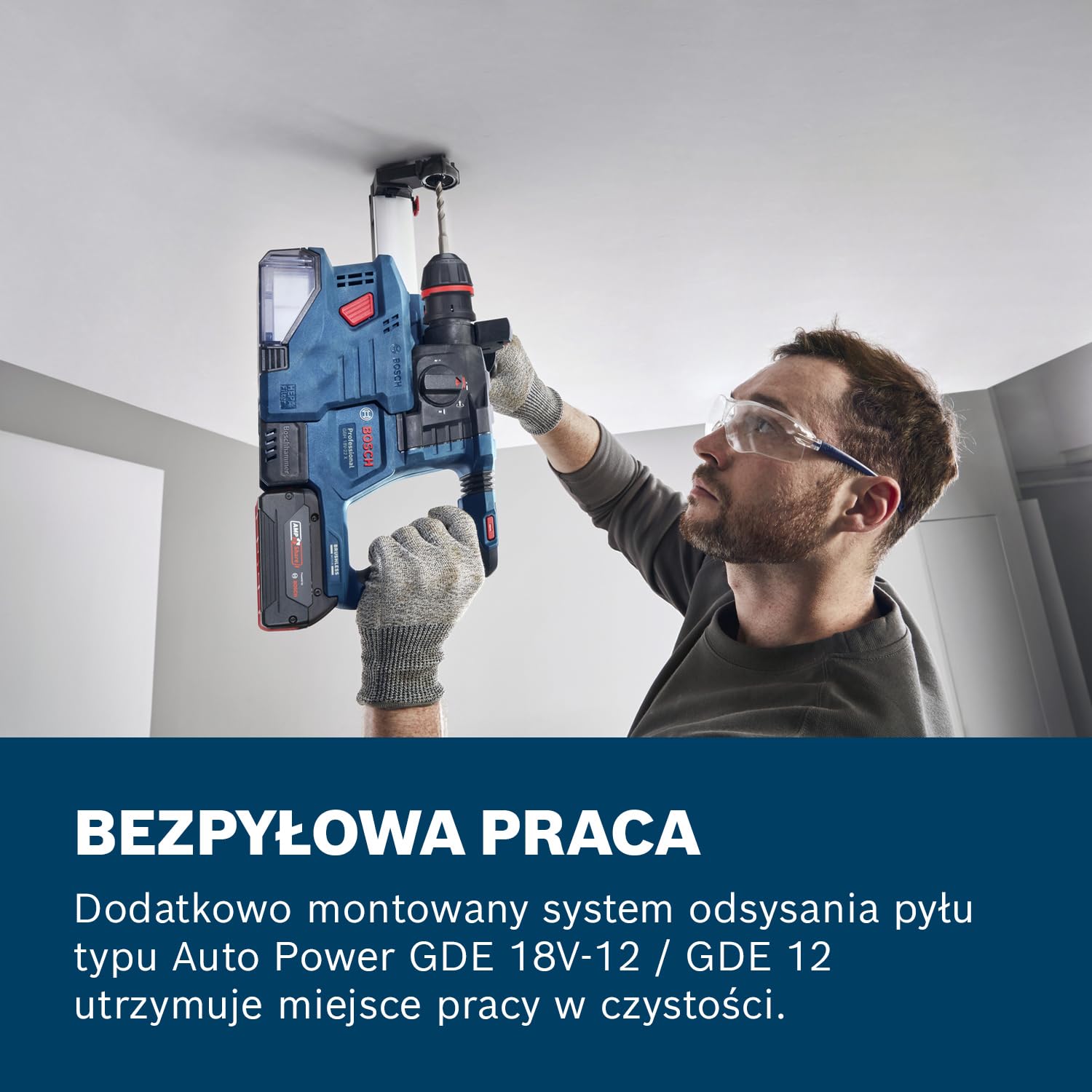 Bosch Professional 18V System Akumulatorowy młot udarowo-obrotowy GBH 18V-22 X (zestaw: L-BOXX 136)