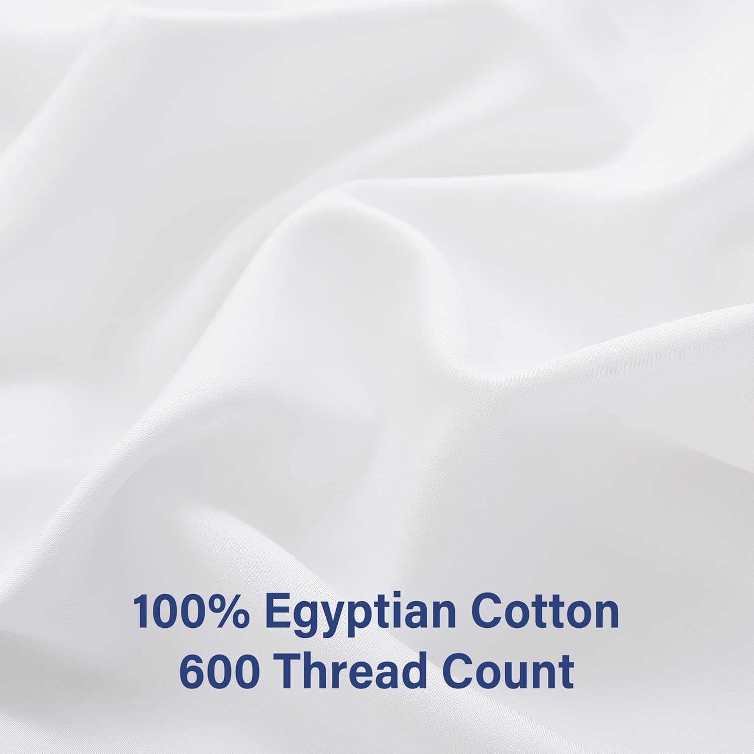 Split King/2 Pack Twin XL Fitted Sheet Only, 100% Egyptian Cotton, 600 Thread Count, 8"-16" Deep Pocket Sateen Weave Bottom Sheet, Soft Breathable Hotel Quality (Split King/2 Pack Twin XL, White)