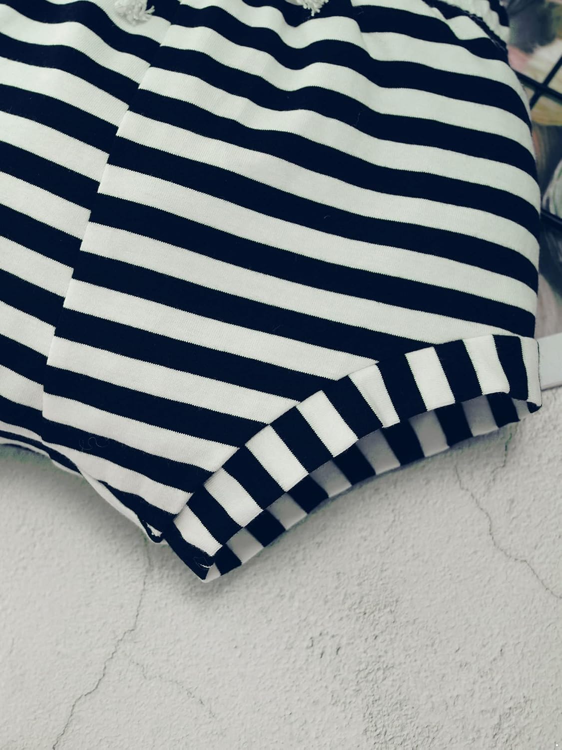 Alvivi Baby Girls Boys Cotton Shorts Striped Print Drawstring Hot Shorts Unisex Bloomer Beachwear