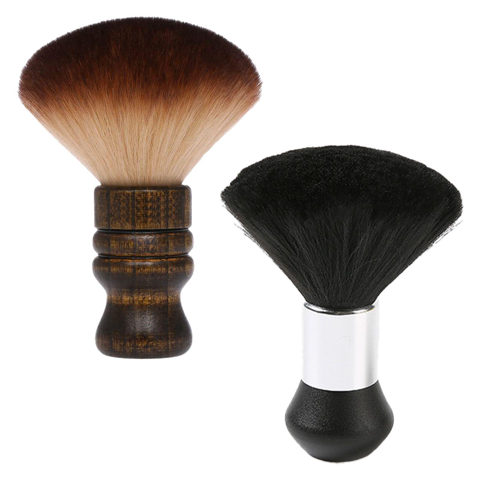 Spazzole Per Capelli Da 2 Pezzi, Strumenti Da Barbiere, Spazzole Per La Depilazione Della Polvere, Strumenti Di Pulizia, Accessori Per Parrucchiere.