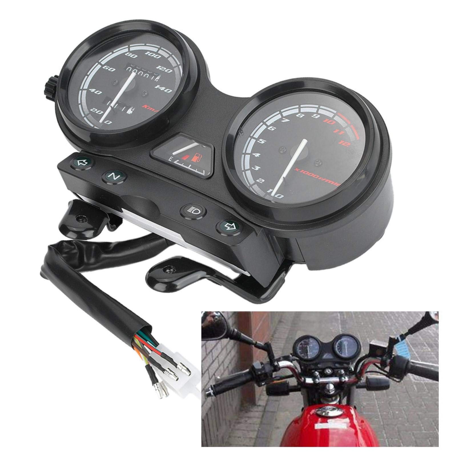 Pour Compteur YBR 25 Tachymètre De Moto Compteur De Vitesse Haute Précision Odomètre Numérique omique Instrument De Moto Fiable Avec Affichage Cl Pour YBR 25 Accélérez Votre ure!