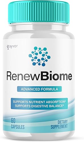 Renew Biome Capsules, píldoras oficiales RenewBiome con todos los ingredientes naturales, fórmula avanzada probiótica para la piel y el intestino,