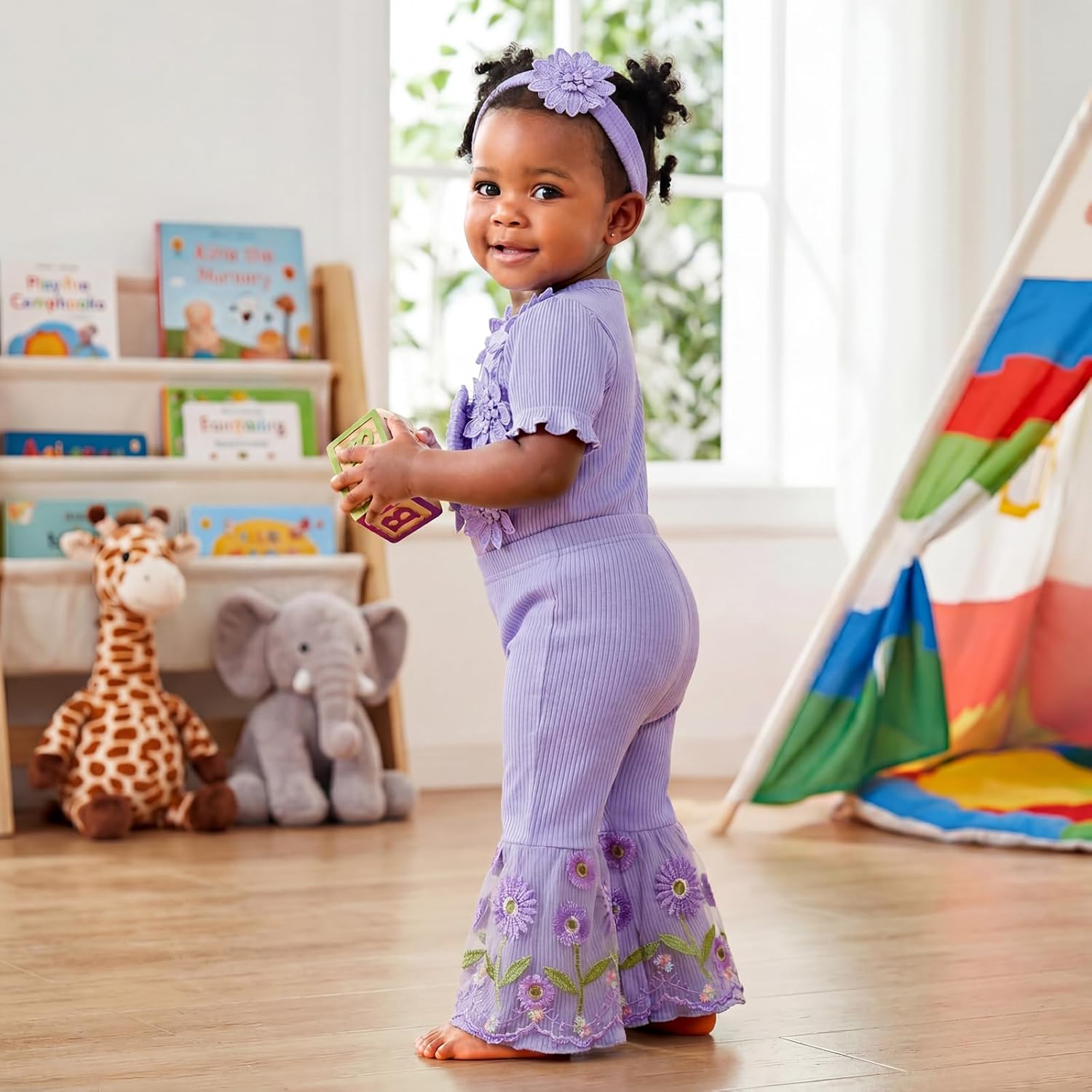 Newborn Baby Girl Clothes Infant Romper Pants Outfits Sets image 4