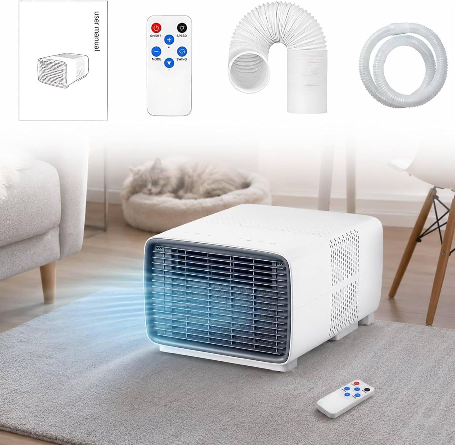 Camping Air Conditioner 2700 BTU with Remote for Caravan Tent Small Room