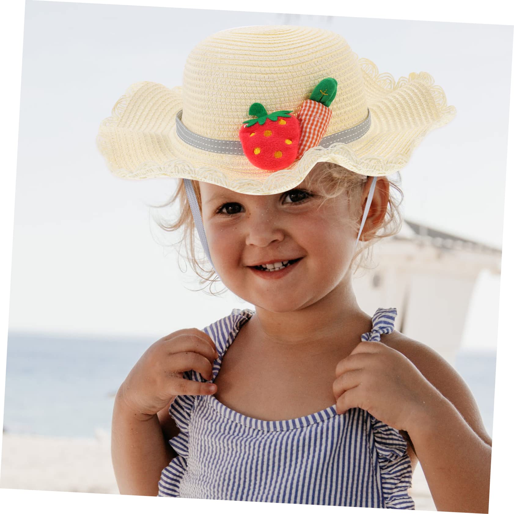 1juego Sombrero De Sol Infantil Bolsa De De Protección UV para Niño Niña Gorro Transpirable y Bolsa De Mano De Verano para Playa y Actividades Al Aire