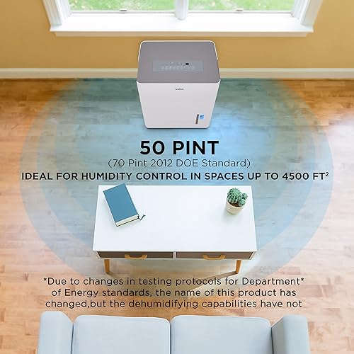Miniatura 7 de Ivation 4,500 Sq. Ft Energy Star Dehumidifier, Large Capacity Compressor De-humidifier for Extra Big Rooms and Basements w Continuous Drain Hose