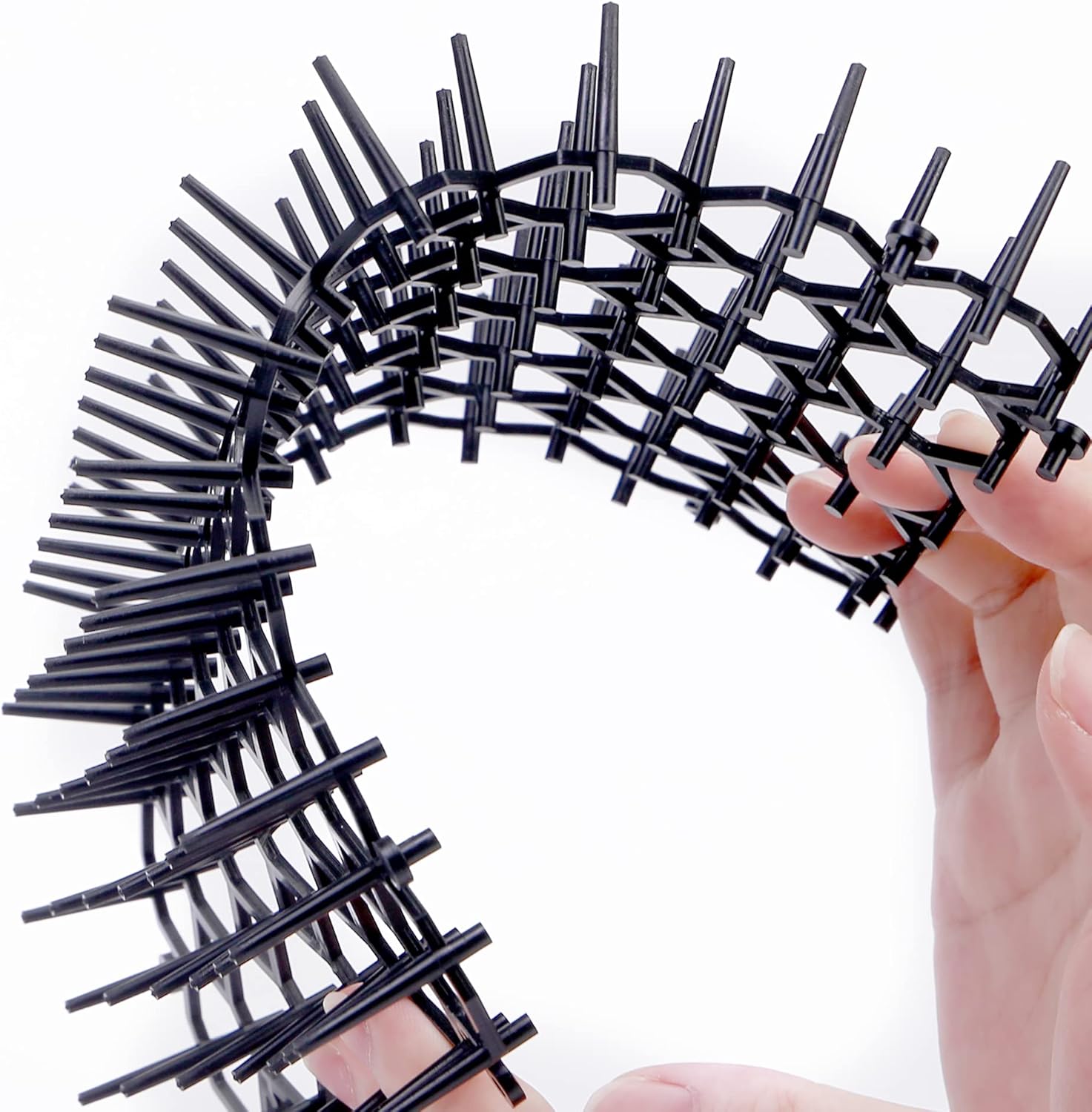 12pcs Cat Scat Mat with Spikes Prickle Strip Dig Stopper, 15.5cm*20 cm