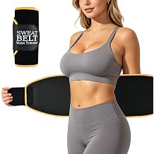 kissleaf Sweat Waist Trainer for Women Men, Comfortable Waist Cincher Sweat Belt to Boost Sweating Stomach Wrap Supportive